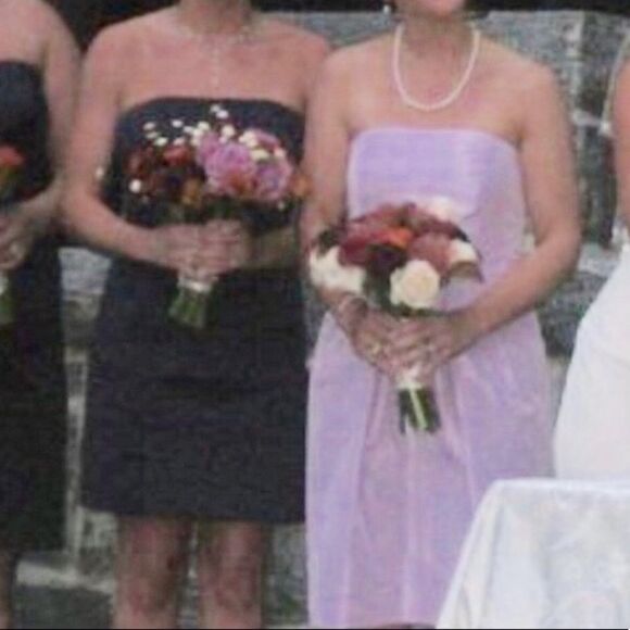 David’s Bridal, Strapless Semi-Formal Bridesmaid Dress Eggplant Purple Women’s 2 - Picture 5 of 5